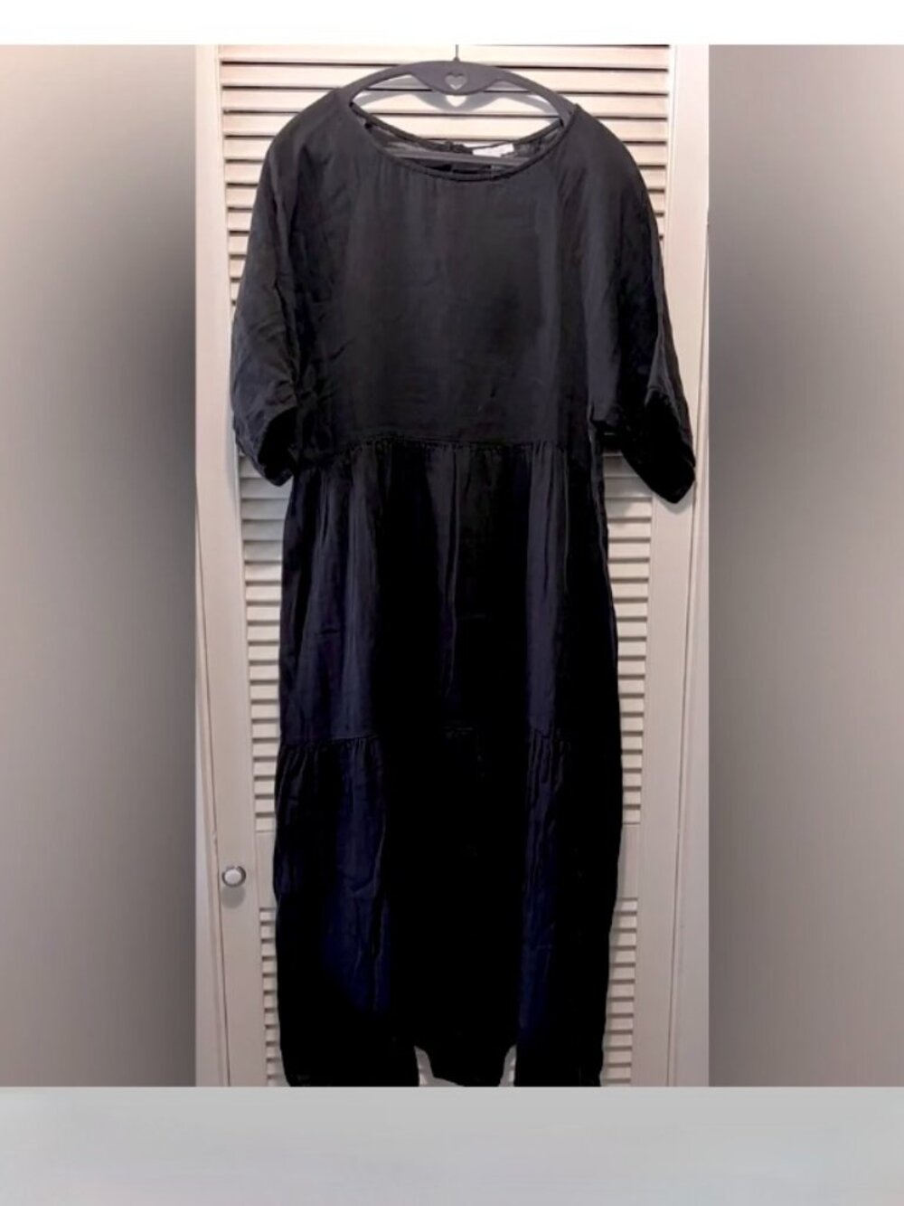 Johnny Was Calme Black Cotton Dress - Large